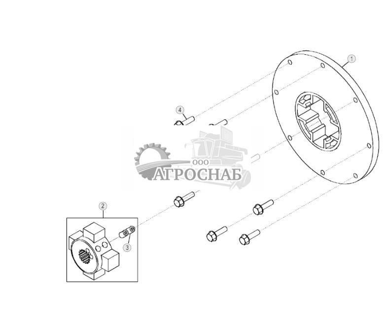 Муфта маховика (ручное управление) ( - 193078) - ST1477 156.jpg
